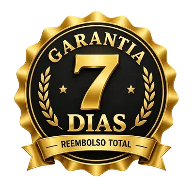 Selo de garantia de 7 dias com reembolso total